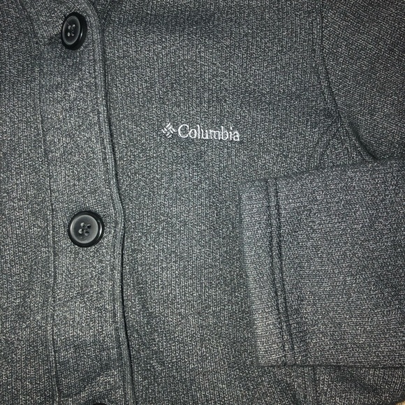 Charcoal Columbia Button Coat | Women's Medium - Picture 4 of 4